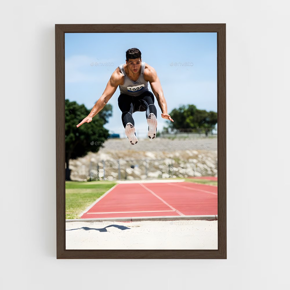 Poster Saut Vers l'Avenir – affiche Athlétisme (vue 5)